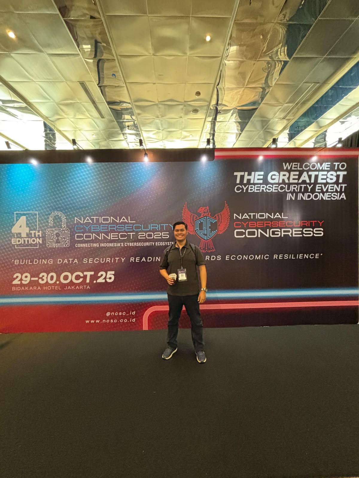 Menghadiri acara National Cybersecurity Connect 2025